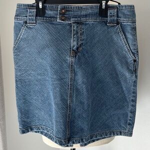 VTG Gap Stonewash Denim Stretch Mini Skirt Sz 8
